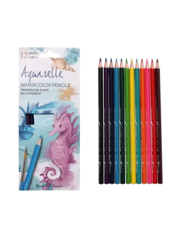 Карандаши акварельные 12цв BrunoVisconti . DREAM WORLD Карандаши акварельные 12цв BrunoVisconti . DREAM WORLD