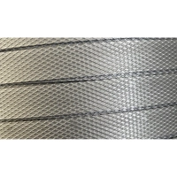 Стреппинг лента полипропиленовая 15мм х 0,8 (500 м.), серая