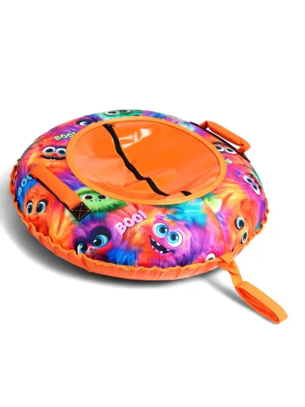 Тюбинг – ватрушка «Монстрики», диаметр чехла 80 см, оранжевая, Winter Star Тюбинг – ватрушка «Монстрики», диаметр чехла 80 см, оранжевая, Winter Star