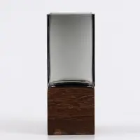 Ваза «Данте», 20×8 см, стекло, серая