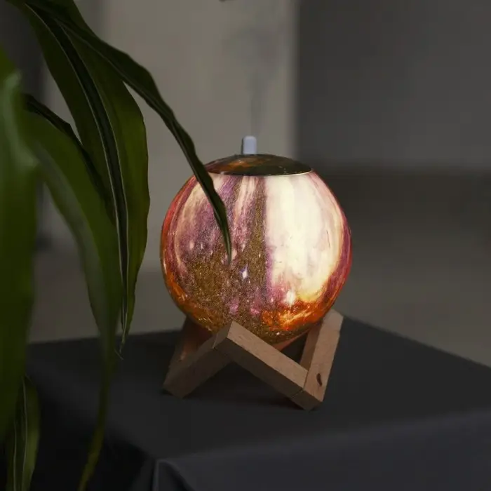 Увлажнитель-ночник Luazon HM-5 &laquo;Планета&raquo;, ультразвуковой, 2 Вт, 0.8 л, от USB