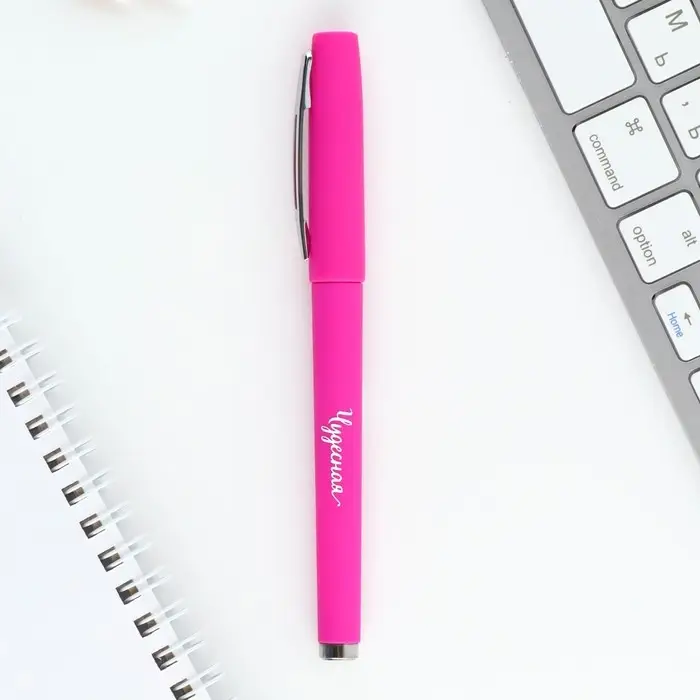 Ручка гелевая, синяя паста, 0.7 мм, корпус пластик &laquo;8 марта&raquo;