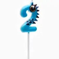 Свеча для торта цифра 2 «Зверюшка», 5 см Свеча для торта цифра 2 «Зверюшка», 5 см