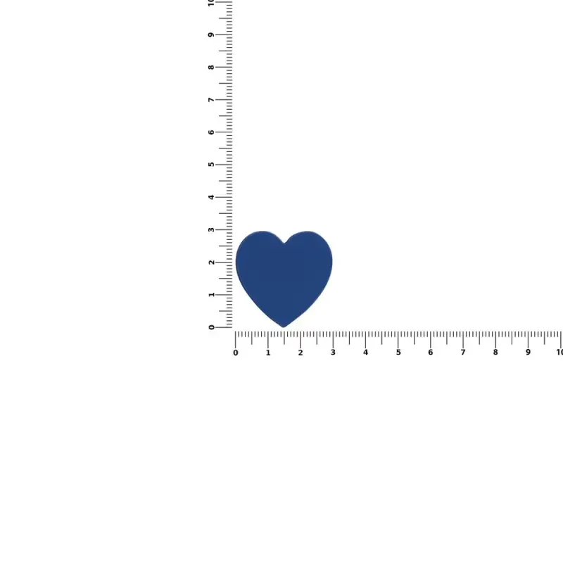 Джибитс из ПВХ &laquo;Сердце&raquo;, синий