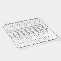 Комплект посудосушителей с поддоном для шкафа 60 см, 56.5&times;25.6 см, хром