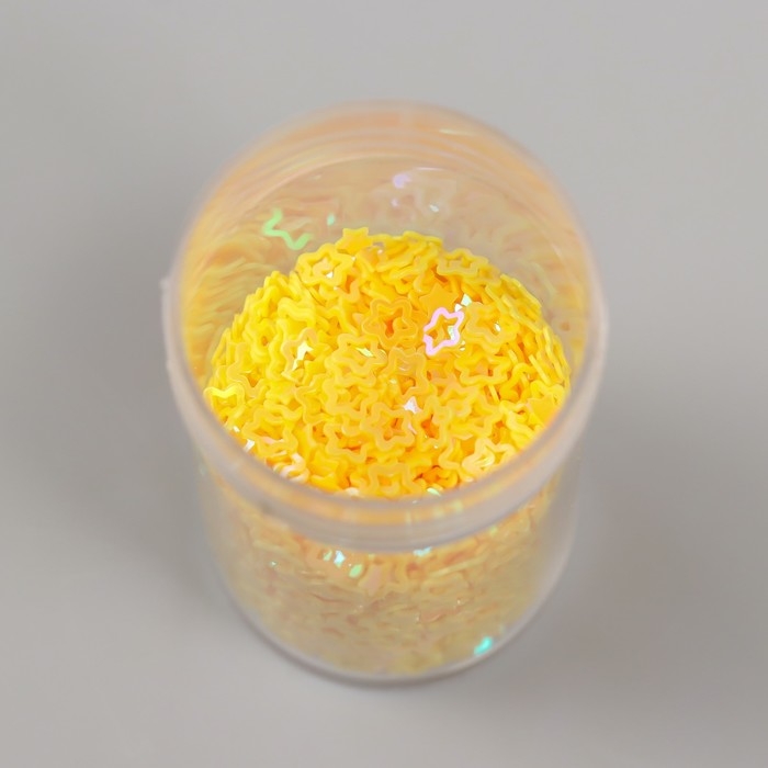 Блестки в баночке  Блестки в баночке "Звёздочки" 12 шт, цв. МИКС