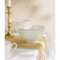 Салатники SL Home &laquo;Каскарон&raquo;, 1.4 л, d=18 см, набор 2 шт., костяной фарфор, белые