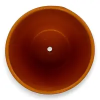 Горшок цветочный с поддоном 1,4 л, d15/h13 см терракот керамика, "Голландия" (М)