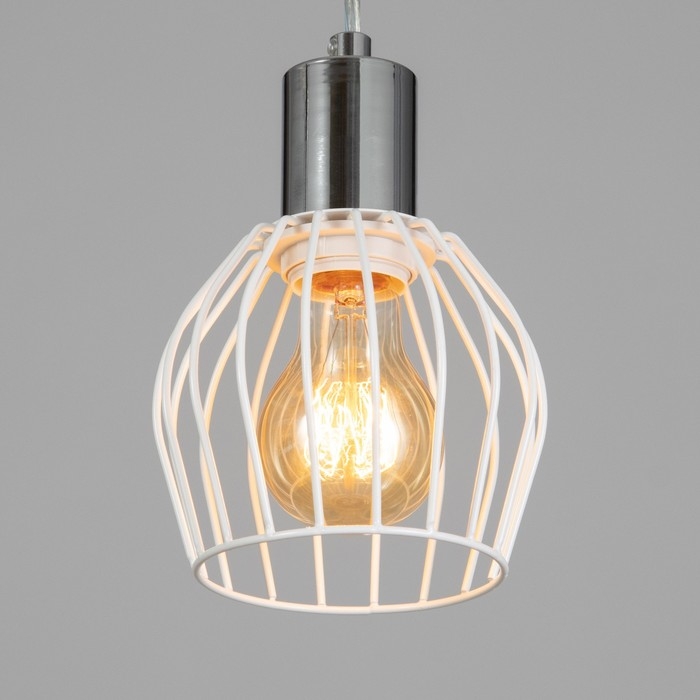 Светильник подвесной Светильник подвесной "Лофт" 1х25Вт Е27 белый/Хром 12х116х11