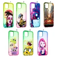 Чехол iPh 12 Pro Max Rainbow 2 с принтами в ассортименте