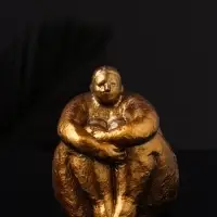 Фигурка гипс &laquo;Дама&raquo;, 9&times;8&times;8 см, под бронзу
