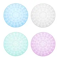 VETTA Коврик в раковину противоскользящий, ПВХ, d32см "Яблоки", 4 цвета