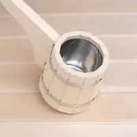 Ковш - черпак для бани и сауны &laquo;Емеля&raquo;, 500 мл, липа, нержавеющая вставка, 42 см, &laquo;Добропаровъ&raquo;