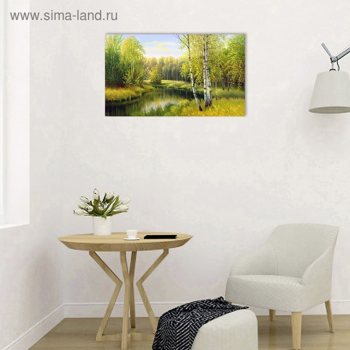 Картина на холсте Картина на холсте "Лесная поэзия" 60*100 см