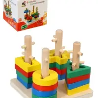 Развивающая деревянная игрушка - сортер, 3+