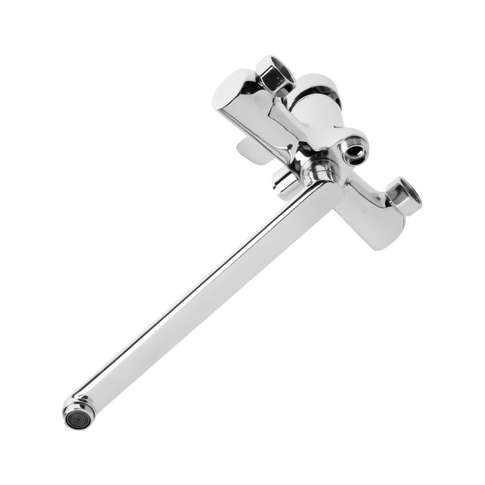 Смеситель для ванны ZEIN Z3848, однорычажный, излив 30 см, душевой набор, лейка 5 реж, хром Смеситель для ванны ZEIN Z3848, однорычажный, излив 30 см, душевой набор, лейка 5 реж, хром