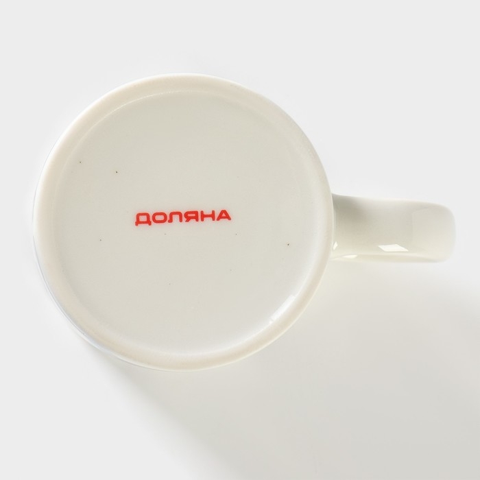 Кружка фарфоровая Доляна «Стальной жим», 320 мл Кружка фарфоровая Доляна «Стальной жим», 320 мл