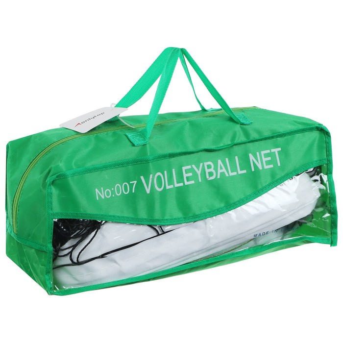 Сетка волейбольная ONLYTOP, с тросом, нить 2 мм, 9,66х0,9 м Сетка волейбольная ONLYTOP, с тросом, нить 2 мм, 9,66х0,9 м