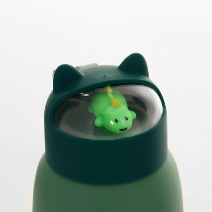 Бутылка для воды детская, 350 мл,  Бутылка для воды детская, 350 мл, "Динозавр", стеклянная