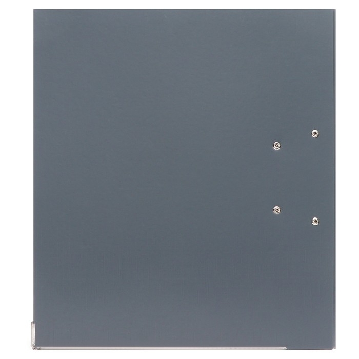 Папка-регистратор А4, 75 мм, Calligrata, ПВХ, металлическая окантовка, карман на корешок, собранная, серая