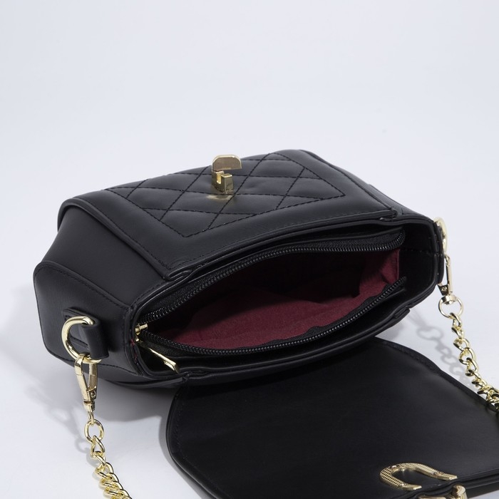 Сумка-мессенджер на клапане, цвет чёрный Сумка-мессенджер на клапане, цвет чёрный