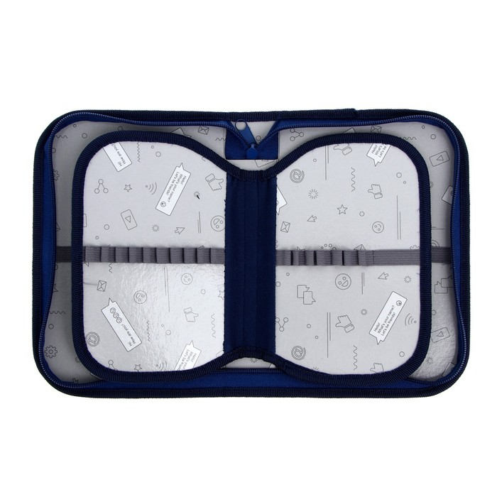 Пенал 3 секции, вкладка внутри, 140 х 210 х 40 мм, тканевый, Calligrata TOP Block Пенал 3 секции, вкладка внутри, 140 х 210 х 40 мм, тканевый, Calligrata TOP Block "Тачка неон"