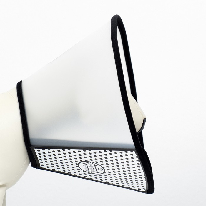 Ветеринарный воротник №2+, обхват шеи 41-46 см, высота 20 см, чёрный Ветеринарный воротник №2+, обхват шеи 41-46 см, высота 20 см, чёрный