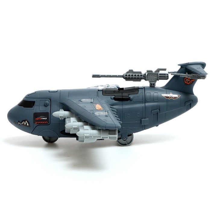 Парковка «Военный самолёт», 4 машинки, подвижные элементы Парковка «Военный самолёт», 4 машинки, подвижные элементы