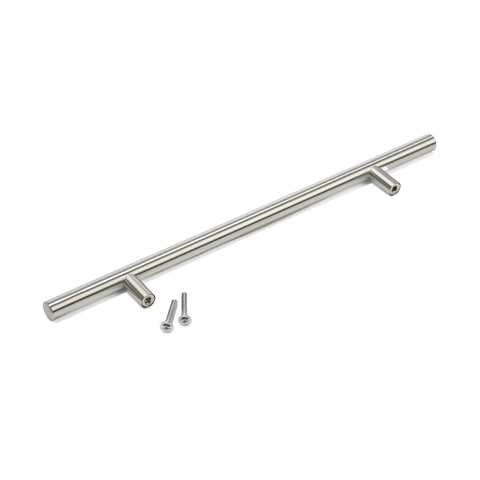 Ручка рейлинг ТУНДРА,  нерж. сталь, d=12 мм, м/о 192 мм, цвет никель, фасовка 500 Ручка рейлинг ТУНДРА,  нерж. сталь, d=12 мм, м/о 192 мм, цвет никель, фасовка 500