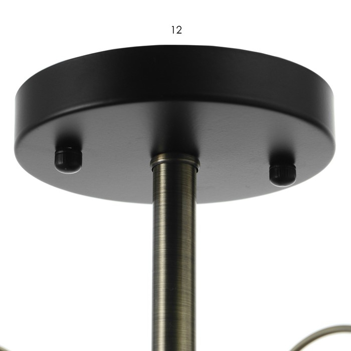 Люстра Люстра "Шарлин" 5хЕ27 40Вт черный-латунь 51х51х29 см BayerLux