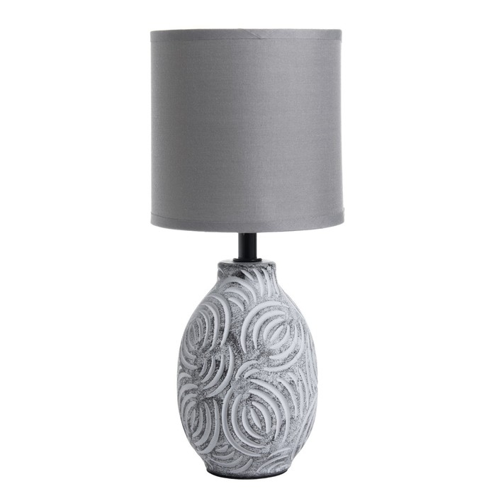 Настольная лампа Настольная лампа "Радия" Е14 40Вт серый 12,5х12,5х30см RISALUX