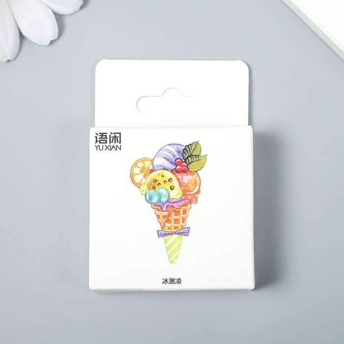 Наклейки для творчества "Сласти" набор 50 шт 4,4х4,4х1,1 см