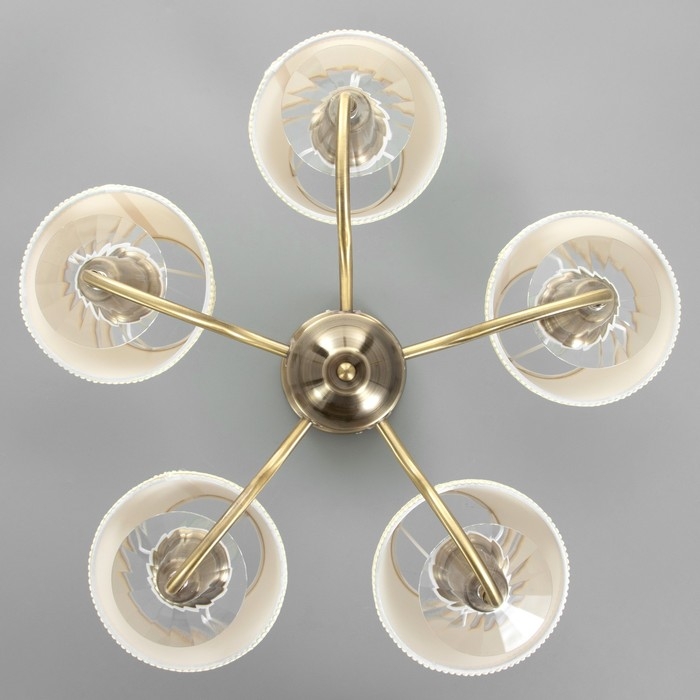 Люстра Люстра "Авиталь" 5xЕ14 40Вт бронза 58х58х80 см BayerLux