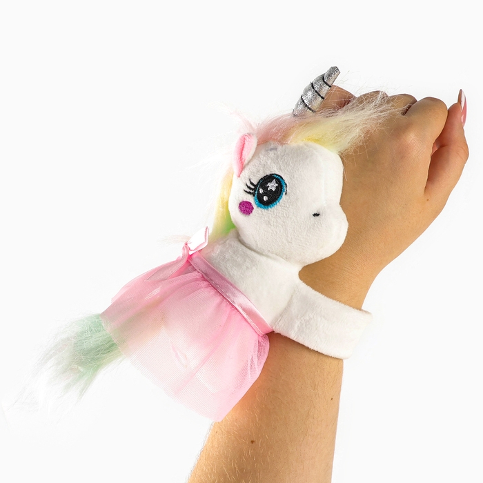 Мягкая игрушка «Обнимашка-Единорог», браслет Мягкая игрушка «Обнимашка-Единорог», браслет