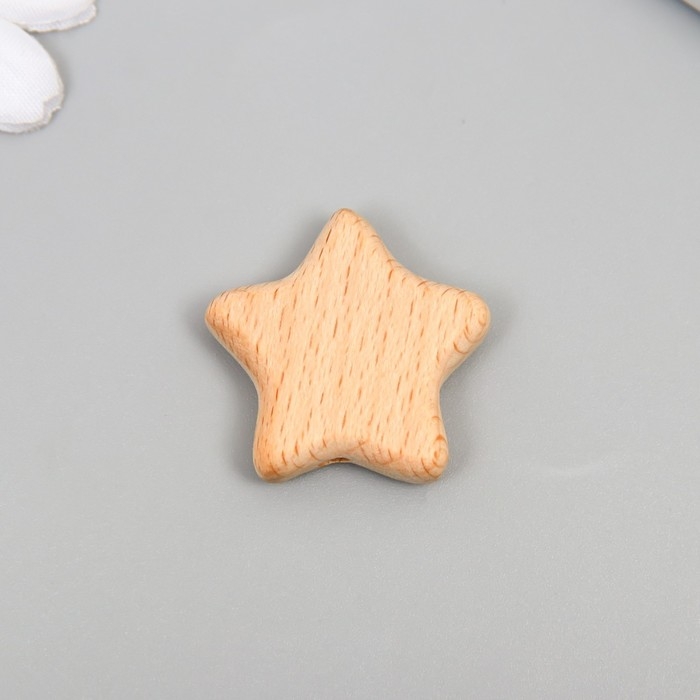 Бусина для творчества дерево Бусина для творчества дерево "Звездочка" 2,8х2,8 см