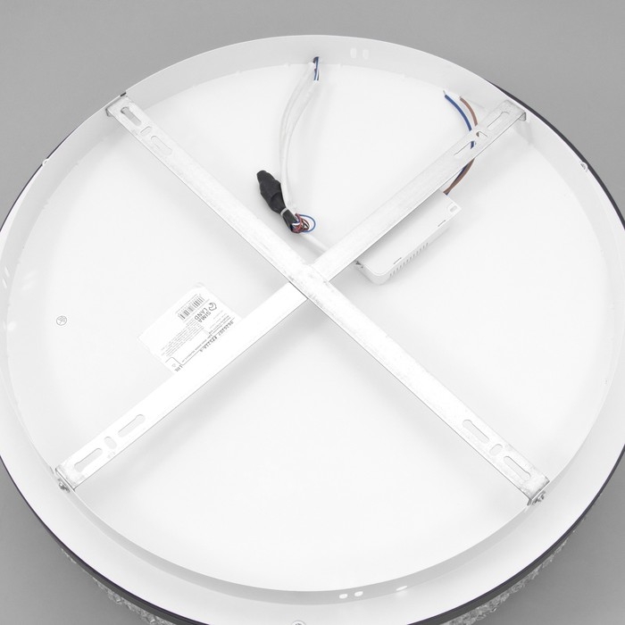 Люстра Люстра "Бахрома" LED 63Вт 3000-6000К черное золото 50х50х12смсм