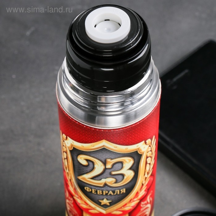 Термос «23 февраля», 750 мл, сохраняет тепло 12-24 ч Термос «23 февраля», 750 мл, сохраняет тепло 12-24 ч