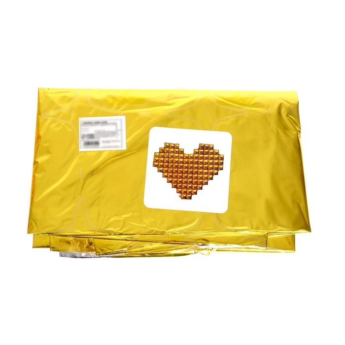 Шар фольгированный 42" &laquo;Сердце&raquo;, поп-ит, цвет золото, под воздух