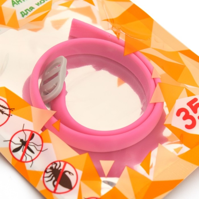 Биоошейник Биоошейник "ПИЖОН" для кошек и маленьких собак, от блох и клещей, розовый, 35 см