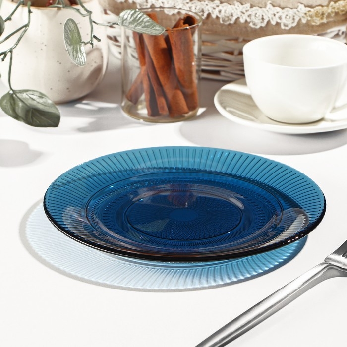 Тарелка десертная «Луиз», d=19 см, цвет лондон топаз Тарелка десертная «Луиз», d=19 см, цвет лондон топаз