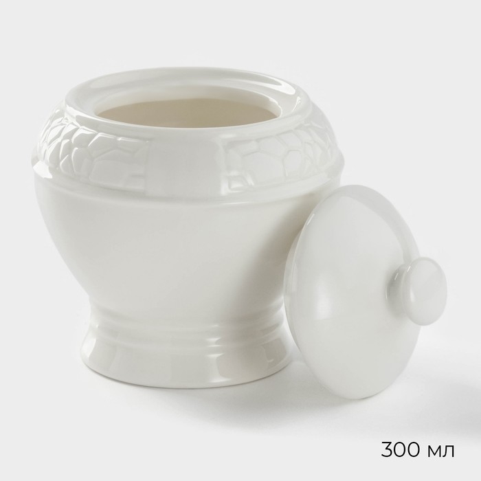 Набор сервировочный Magistro Rodos, 2 предмета: молочник 300 мл, сахарница 300 мл, цвет белый Набор сервировочный Magistro Rodos, 2 предмета: молочник 300 мл, сахарница 300 мл, цвет белый