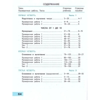 Математика. 1 класс. Проверочные работы 2024. Волкова С.И.