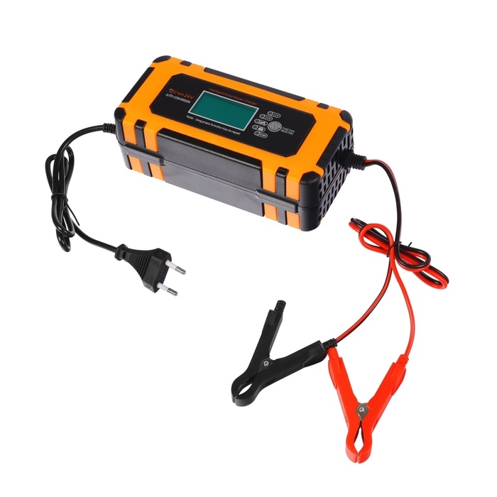 Зарядное устройство АКБ 12-24 В, 6 А, автомат, 220 В, 180 Вт, провода 60 см Зарядное устройство АКБ 12-24 В, 6 А, автомат, 220 В, 180 Вт, провода 60 см