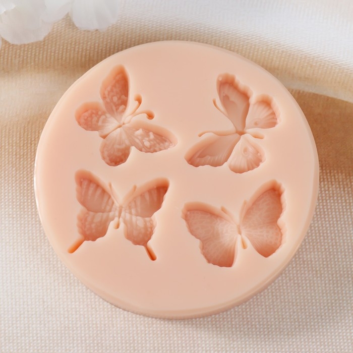 Молд силикон Молд силикон "Мотыльки" 2,9х2х0,5 2,6х2,2х0,5 2,9х2,2х0,5 2,9х2,2х0,5 см