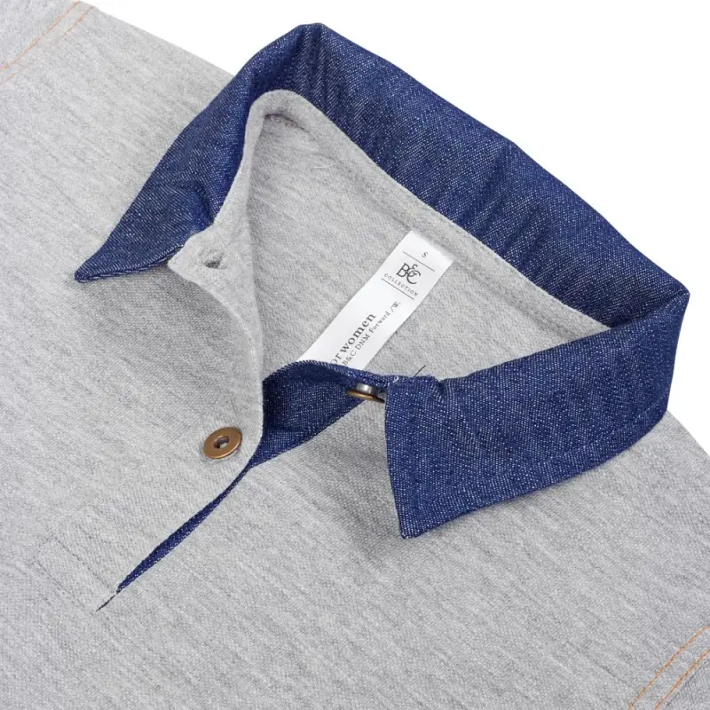 Рубашка поло женская DNM Forward серый меланж, размер S Рубашка поло женская DNM Forward серый меланж, размер S