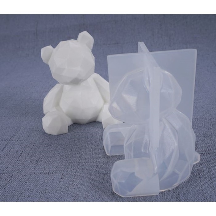 Молд силикон 3D Молд силикон 3D "Медведь-кристалл" 6,3х6х5,6 см