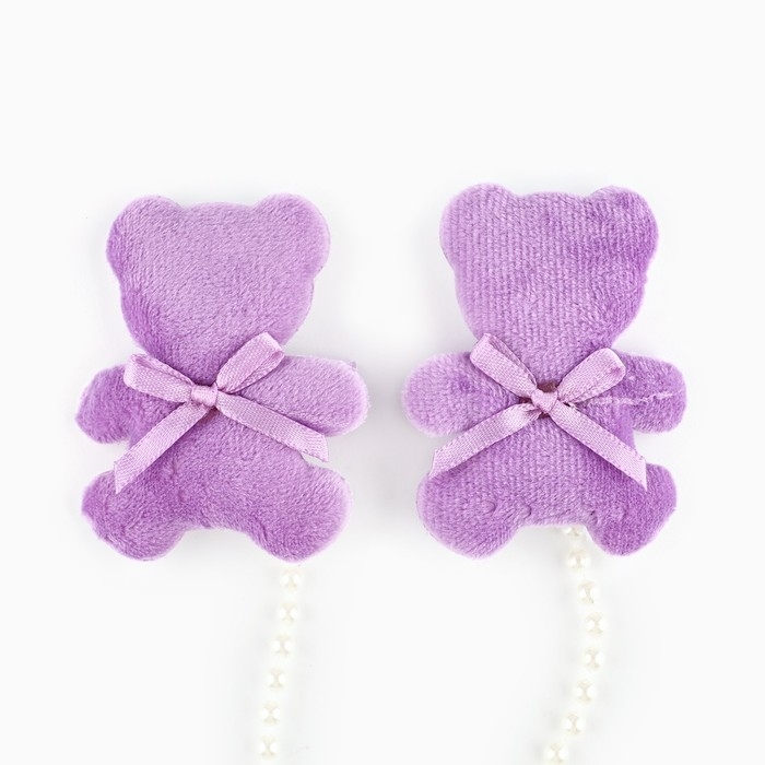 Заколки мишки новогодние «Зимние-котики»,на Новый год, набор 2 шт, 5 х 4 см Заколки мишки новогодние «Зимние-котики»,на Новый год, набор 2 шт, 5 х 4 см