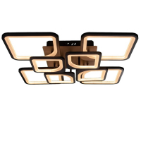 Люстра с ПДУ 59112/8BK LED 240Вт 3000-6000К диммер черный 55х55х10 см