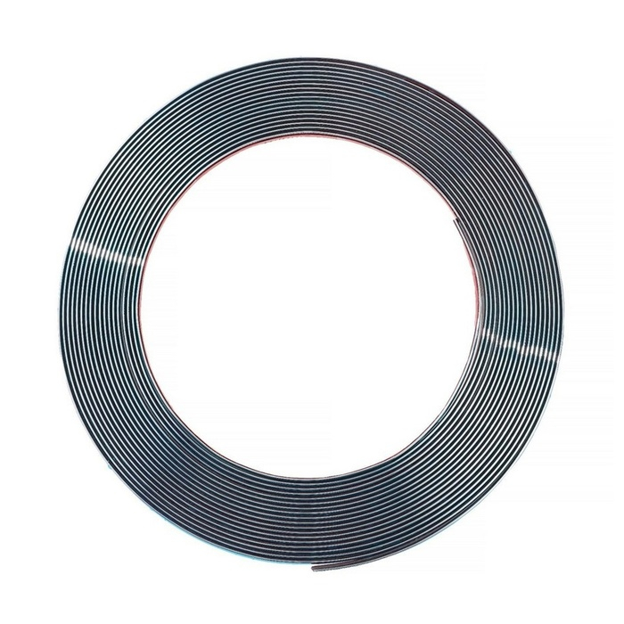 Профиль декоративный гибкий TORSO, хром, 10 мм, рулон 13 м Профиль декоративный гибкий TORSO, хром, 10 мм, рулон 13 м