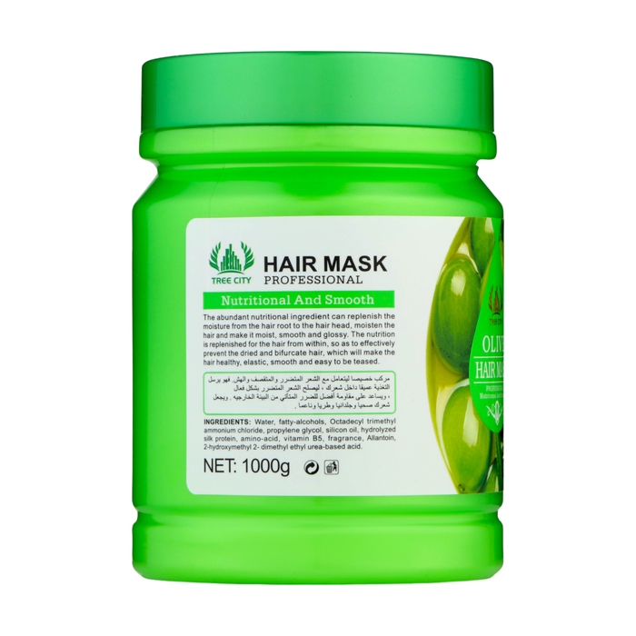 Маска для волос, увлажнение и блеск, с экстрактом оливы, 1000 г Маска для волос, увлажнение и блеск, с экстрактом оливы, 1000 г
